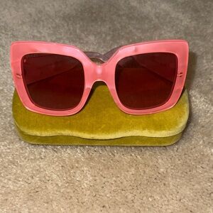Gucci Bubblegum Pink Square Sunglasses